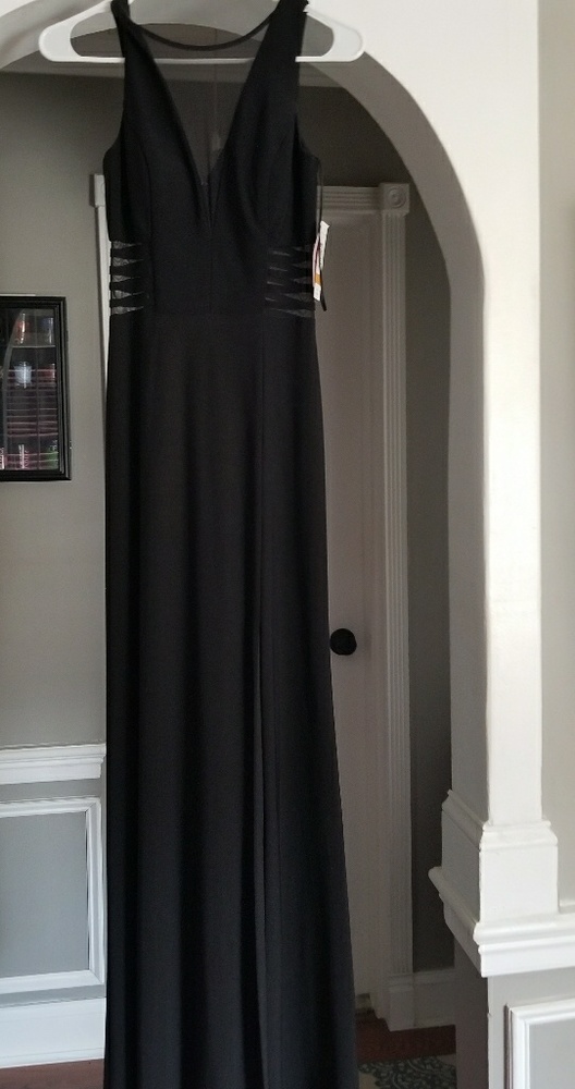 Full length black gown NWT